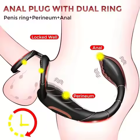 Scorpion vibration lock ring anal opening prostate massager magnetic suction charging strong earthqu