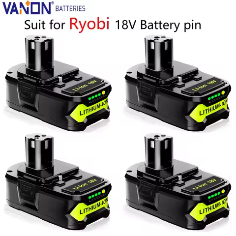 VANON 1/2/4Pack P102 3.6Ah 18V MAX One+ Lithium Battery Replace for Ryobi P103 P104 P105 P107108 P10