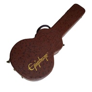 YUMIYA เคสกีตาร์สีน้ำตาลพร้อมตัวล็อคเคสผิวด้านนอกแข็งเคส PU Tabric สำหรับ Gibson Epiphone กีตาร์