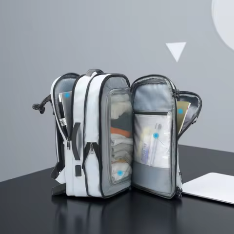 Tigernu Expandable Vacuum Compression 27L-37L Hiking Travel Laptop Backpack For 17inch Storage Pack 