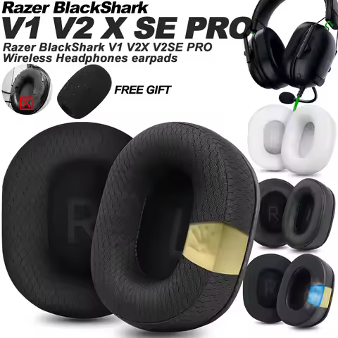 Earphone Pads for Razer BlackShark V1 V2X V2SE PRO Replacement Earpads Headphones Earmuffs Mesh Clot