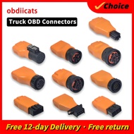 Full Set 10 Pcs Truck OBD2 Adapter For NEXPEAK K2 K3 OBD2 Connector Car Diagnostic OBD2 Connector Fo