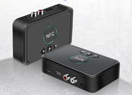 全城熱賣 - 藍牙接收器RCA/AUX3.5mm音頻藍牙適配器音響轉藍牙音頻接收器（黑色）