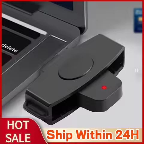 Type-C Smart Card Reader Portable Card Reader Adapter Bank Tax Declaration Accessories Support for W