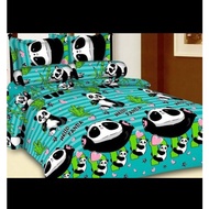 BEDCOVER 1 SET MOTIF HELLO PANDA
