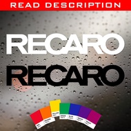 Stickers | (2X) | Recaro Seats Logo | Weather proof die-cut decals