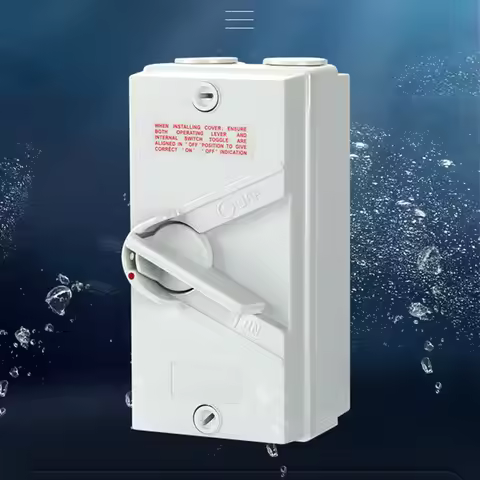 IP65 1P 2P 3P 4Poles 20A 32A 63Amp Weatherproof Isolating Switch Outdoor Waterproof Isolator Switch