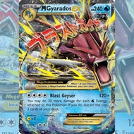 Mega ex M Gyarados EX #027 tcg ptcg pokemon card free top loader and sleeve