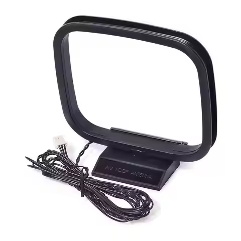 FM AM Radio Antenna Mini Universal Radio Loop Antenna For Sony, Sharp Hi-Fi Audio Receiver Systems F