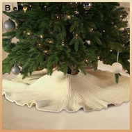 Blesiya Xmas Tree Skirt Knitted Christmas Tree Skirt for New Year Farmhouse Holiday