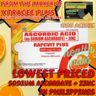 RAPCVIT (SODIUM ASCORBATE 562.5MG + ZINC 27.5MG) 100's Capsules DEC 2024 expiry. From maker of XTRACEE PLUS