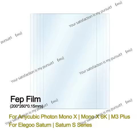 8.9 -9.25Inch FEP Film 260*200*0.15mm for ANYCUBIC Photon Mono X 6Ks 4K M3 Plus Elegoo Saturn Series