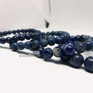LAPIS LAZULI PREMIUM ลาพิส ลาซูลีแท้ เกรดพรีเมียม หินแห่งภูมิปัญญา 6 8 10 12 มม.สร้อยข้อมือหินแท้ KI