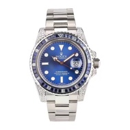 Rolex Submariner Series Blue Face Behind Diamond Automatic Mechanical Watch Men116610 Rolex