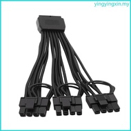 YIN 3 Way 8 Pin GPU Power Cable with 16 Pin Input for PC Builders