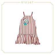 KLOSET Sleeveless Mini Dress (SS17 - KD016) เดรสชุดเด็กแขนกุด ผ้าลายริ้ว