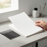 Get 12 Pens + 600 Sheets 80gsm B5/A4 Premium Draft Paper for Drawing, Printing, Copying  Dapatkan 12