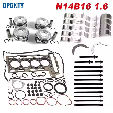 N14 N14B16A N14B16C 1.6 Engine Overhaul Rebuild Pistons Kit 11247586035 11257566019 For Mini Cooper 