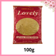 LOVELY Henna powder เลิฟรี่ เนเจอรัล เฮนน่า เพาเดอร์ 100/200g. ผงย้อมสมุนไพรเลิฟรี่ เฮนน่า สูตรผสมเส