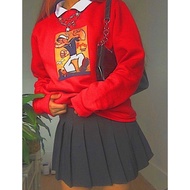 POPEYE COLLAR SWEATER - Y2K OUTFIT - Y2K SWEATER FASHION - AESTHETIC SWEATER - OVERSIZE SWEATER