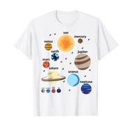 Solar System Planets Earth & Sun Children's Tops T-Shirts Children's Eid clothes Boys' clothes Girls