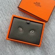 愛馬仕Hermes 豬鼻子 耳環 銀飾 Farandole