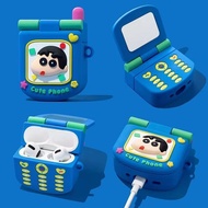 Sarung Fon telinga Untuk Huawei Free Clip 2 Casing Earphone Case Creative vintage flip phone & makeu
