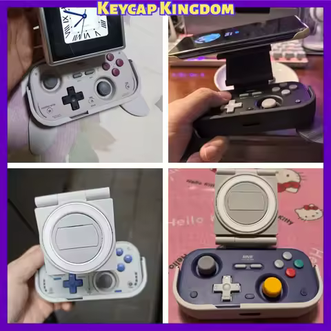 For IINE Retro Pocket Gaming Controller Magnetic Grip Protective Shell Adjustable Angle Horizontal V