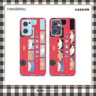 Case Vivo V27 E V25 V23 V21 Y36 Y35 Y21s T1 Pro 5G London Bus - Cinnamoroll Edition