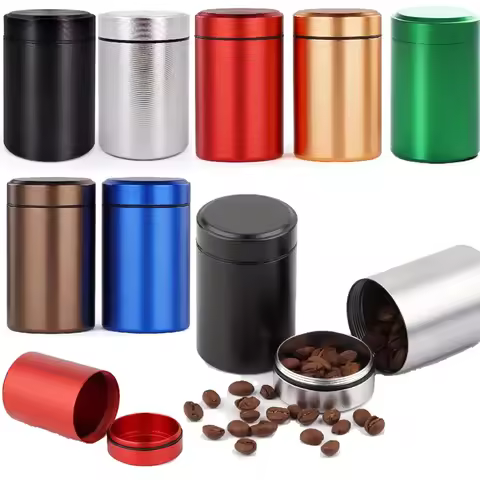 1Pc Aluminum Storage Jar Portable Airtight Smell Proof Container Bottle Multipurpose Storage Contain