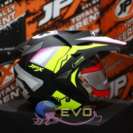 HELM JPX SUPERMOTO SOLID BLACK DOFF ORIGINAL HELM JPX HALFFACE JPX SUPERMOTO SUPREME DOUBLE VISOR