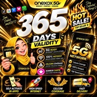 ONEXOX XOX 5G Prepaid SIM Card | 1 Year / 365 Days Validity | High Speed Internet | Unlimited Calls 
