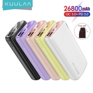 KUULAA Power Bank 26800mAh 20W USB Type C PD Fast Charging Quick Charge 3.0 Macarons Colorful  Youg 
