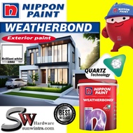 18LITER / 5LITER 5L Nippon Paint Weatherbond 1001 B rilliant White,Cat Exterior / Cat Luar