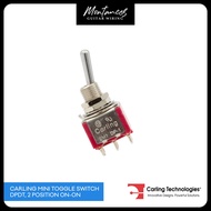 Carling Mini Toggle Switch Dpdt, 2 Position On-On