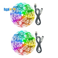2pcs Led Light Strip 39.37inch USB 5050rgb Waterproof Integrated Light Strip Smart Tv Background Lig