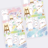 [DALZZI PLANET] Sparkle Paint Sticker / made korea sticker / diary sticker / daily sticker