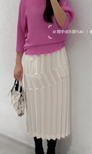 Brand new Issey miyake ME 三宅一生 正品 日本購入 2026 四月款 全新 白色半截裙 white skirt one size 包郵