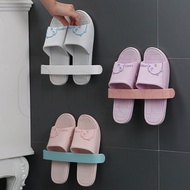 Wall-mounted Slipper Quick Drying Drain Shelf / Punch-free Waterproof Towel Shoe Storage Rack / Spac