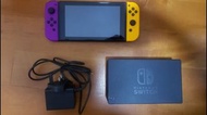 二手 任天堂 第一代 NS Nintendo Switch 主機 香港行貨 + 黃紫手掣