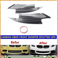 2 PCS Car Front Left & Right Lower Bumper Splitter Carbon Fiber Pattern Automotive Supplies for     