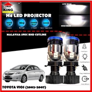 TOYOTA VIOS 1st Gen 2002-2007 LED Headlight Lampu LED Kereta Car LED Mini Projector H4 LED Headlight