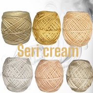 D27 GLOSSY & DOOP PLYESTER KNITTING YARN CREAM SERIES