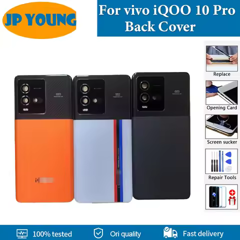 Original Back Battery Cover For vivo iQOO 10 Pro Back Cover For vivo iQOO 10 Pro Housing Door V2218A