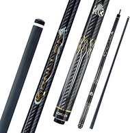 KONLLEN Carbon Fiber Pool Cue Stick 58-inch Professional Pool Sticks for Adults Full Carbon Technolo