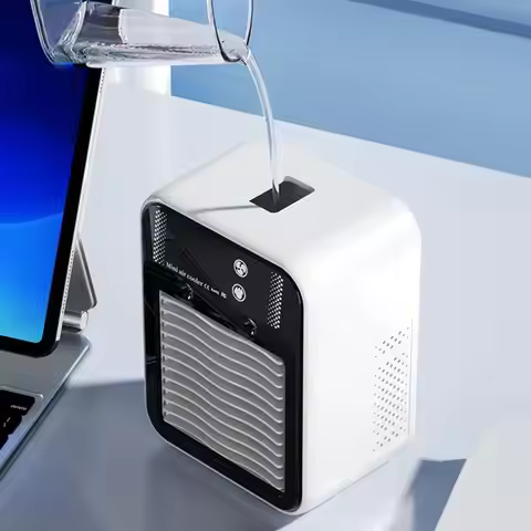 Water Tank Mini Air Cooler Portable Humidifier Fan Misting Cooling Fan 2-speed Adjustable Cooler Fan
