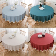 Moonstars Pure Color Alas Meja Bulat Makan 6-10 Kerusi Round Table Cloth 6-10 Seats Art Home Simple 