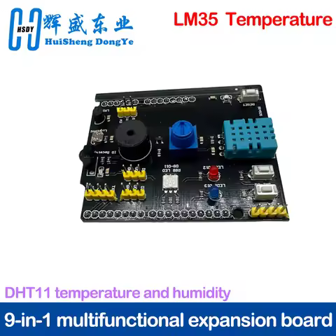 9 in 1 sensor board Multifunction Expansion Board DHT11 LM35 Temperature Humidity For Arduino UNO RG