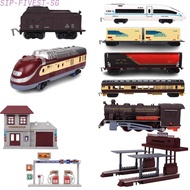 Toy Model Train Set Accessories Complete Set with Simulated Rail Track Carriages