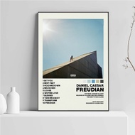 Daniel Caesar Freudian Tracklist Hip Hop Music Album Cover Poster Prints Wall Art Painting Picture P